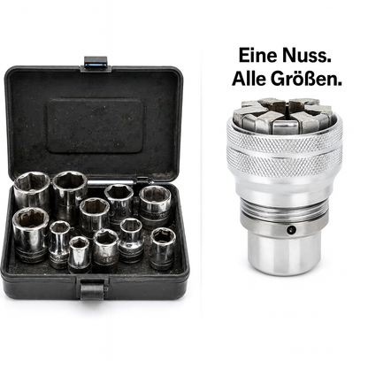 Universal-Steckschlüsseleinsatz 10–19 mm – selbstjustierend