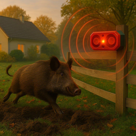 WildGuard – Solar-Wildtierschreck mit Bewegungssensor